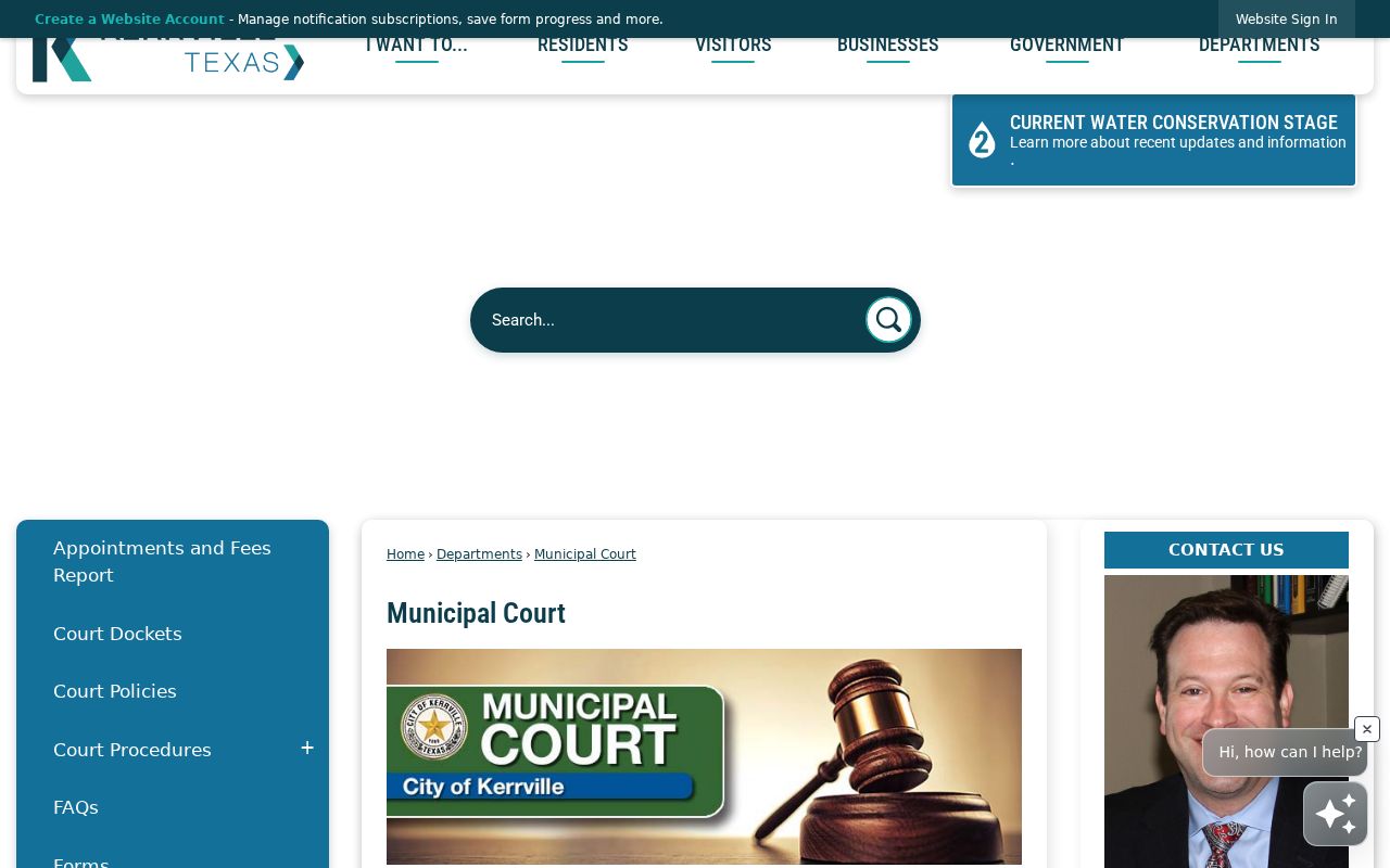 Kerrville warrant search reference: Kerrville Municipal Court contact and warrant information